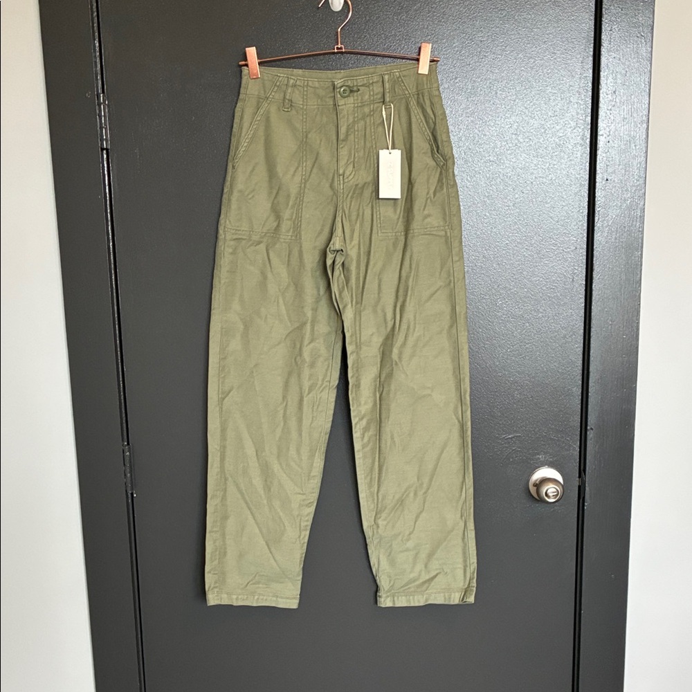 NWT Z Supply Olive Twill Pants Green Sz 25 - Picture 5 of 10